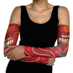 Australia Budgerigar Christmas Personalised Arm Sleeves Budgies Hakea Have A Good Chrissie - Aussie Hoodie