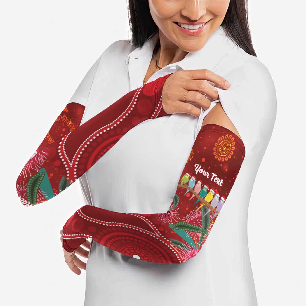 Australia Budgerigar Christmas Personalised Arm Sleeves Budgies Hakea Have A Good Chrissie - Aussie Hoodie