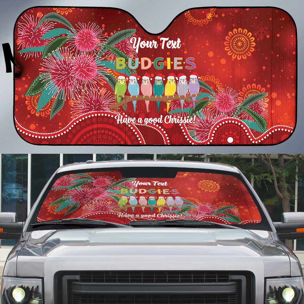 Australia Budgerigar Christmas Personalised Auto Sun Shade Budgies Hakea Have A Good Chrissie - Aussie Hoodie