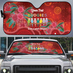 Australia Budgerigar Christmas Personalised Auto Sun Shade Budgies Hakea Have A Good Chrissie - Aussie Hoodie