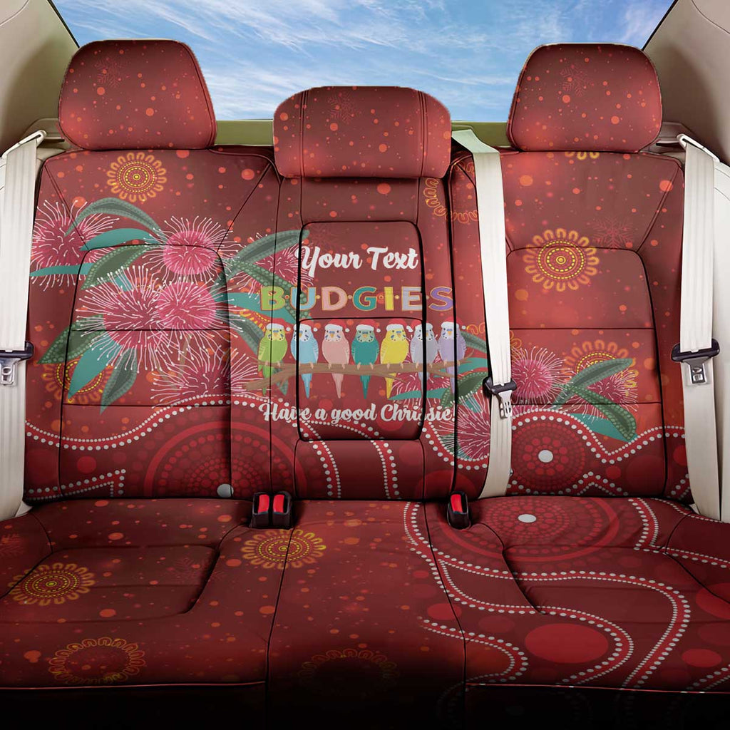 Australia Budgerigar Christmas Personalised Back Car Seat Cover Budgies Hakea Have A Good Chrissie - Aussie Hoodie