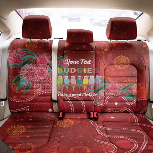 Australia Budgerigar Christmas Personalised Back Car Seat Cover Budgies Hakea Have A Good Chrissie - Aussie Hoodie