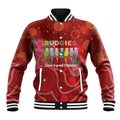 Australia Budgerigar Christmas Personalised Baseball Jacket Budgies Hakea Have A Good Chrissie - Aussie Hoodie