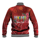 Australia Budgerigar Christmas Personalised Baseball Jacket Budgies Hakea Have A Good Chrissie - Aussie Hoodie