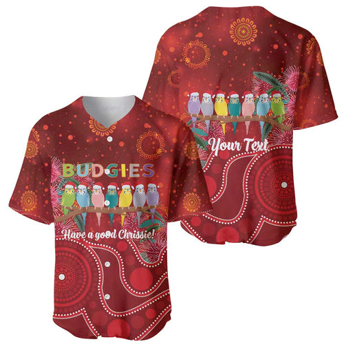 Australia Budgerigar Christmas Personalised Baseball Jersey Budgies Hakea Have A Good Chrissie - Aussie Hoodie