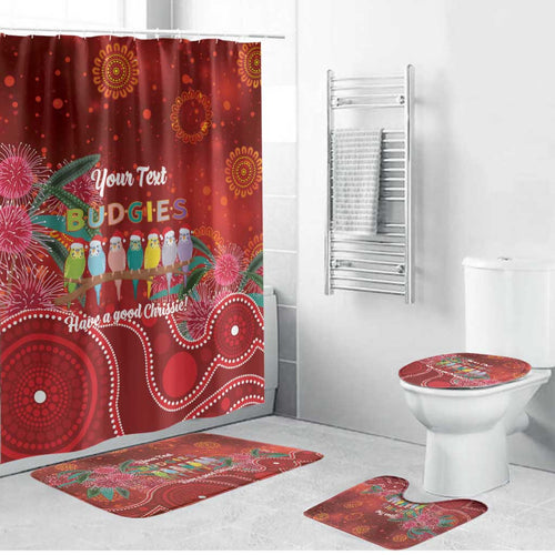 Australia Budgerigar Christmas Personalised Bathroom Set Budgies Hakea Have A Good Chrissie - Aussie Hoodie