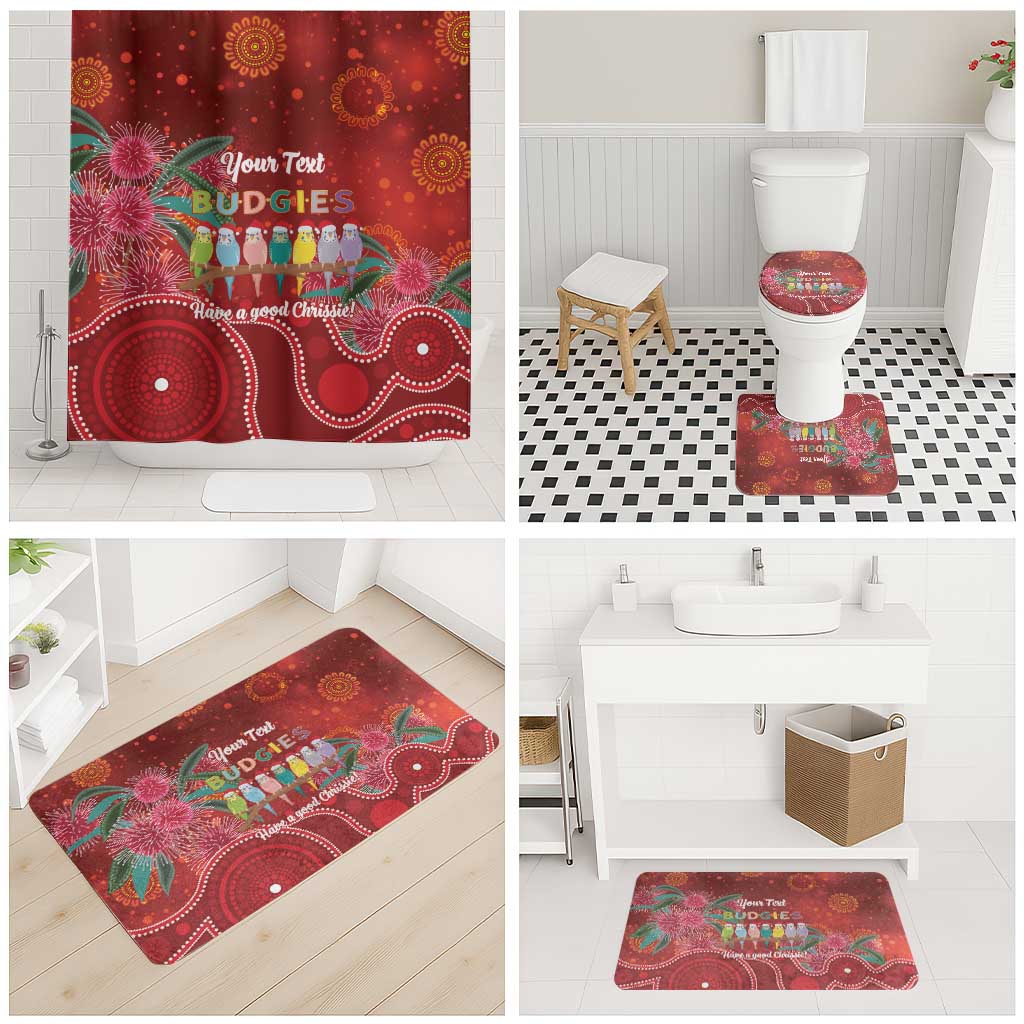 Australia Budgerigar Christmas Personalised Bathroom Set Budgies Hakea Have A Good Chrissie - Aussie Hoodie
