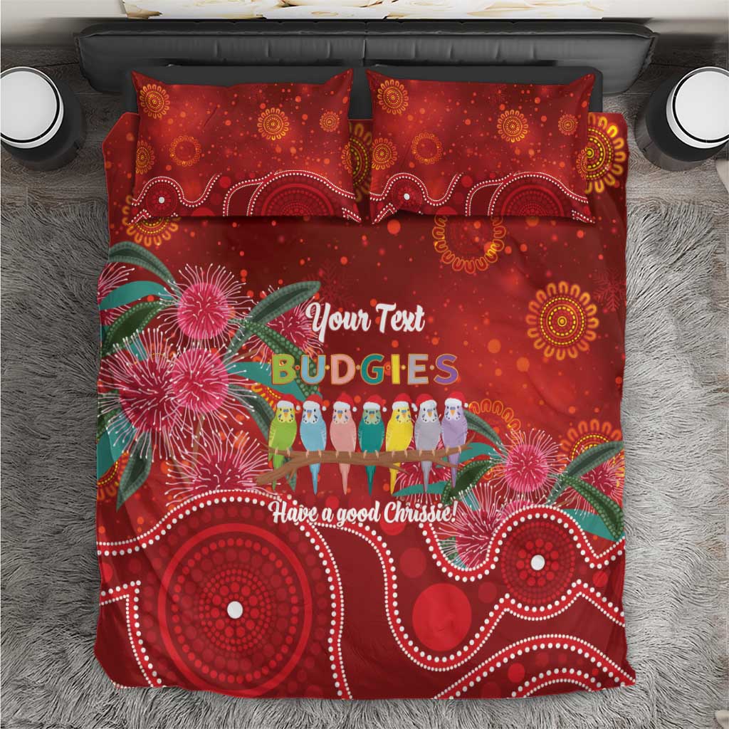 Australia Budgerigar Christmas Personalised Bedding Set Budgies Hakea Have A Good Chrissie - Aussie Hoodie