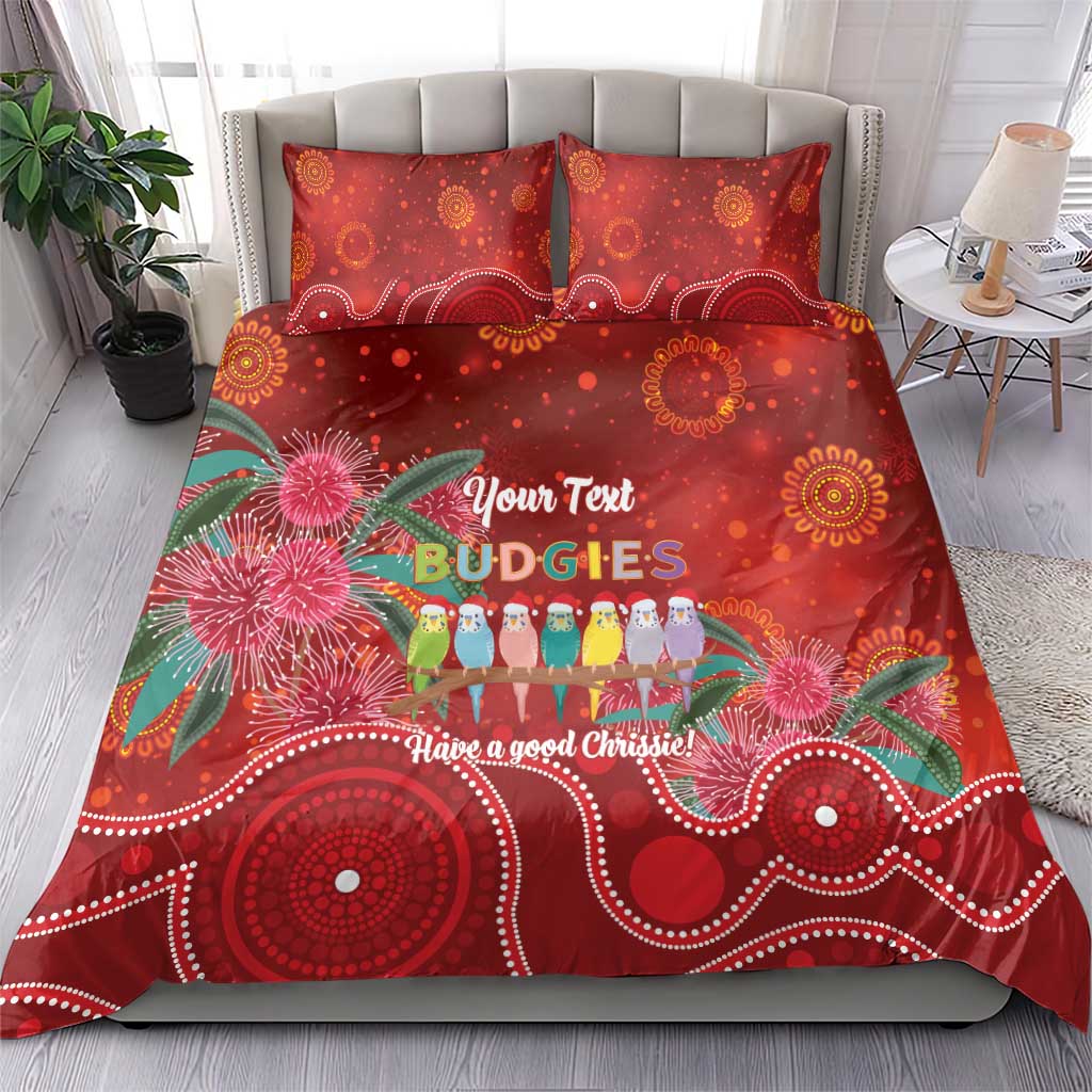 Australia Budgerigar Christmas Personalised Bedding Set Budgies Hakea Have A Good Chrissie - Aussie Hoodie