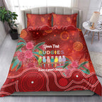 Australia Budgerigar Christmas Personalised Bedding Set Budgies Hakea Have A Good Chrissie - Aussie Hoodie