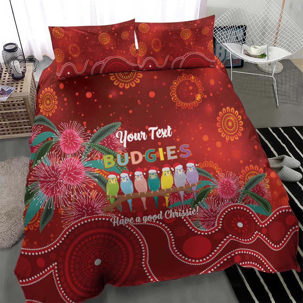 Australia Budgerigar Christmas Personalised Bedding Set Budgies Hakea Have A Good Chrissie - Aussie Hoodie