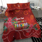 Australia Budgerigar Christmas Personalised Bedding Set Budgies Hakea Have A Good Chrissie - Aussie Hoodie