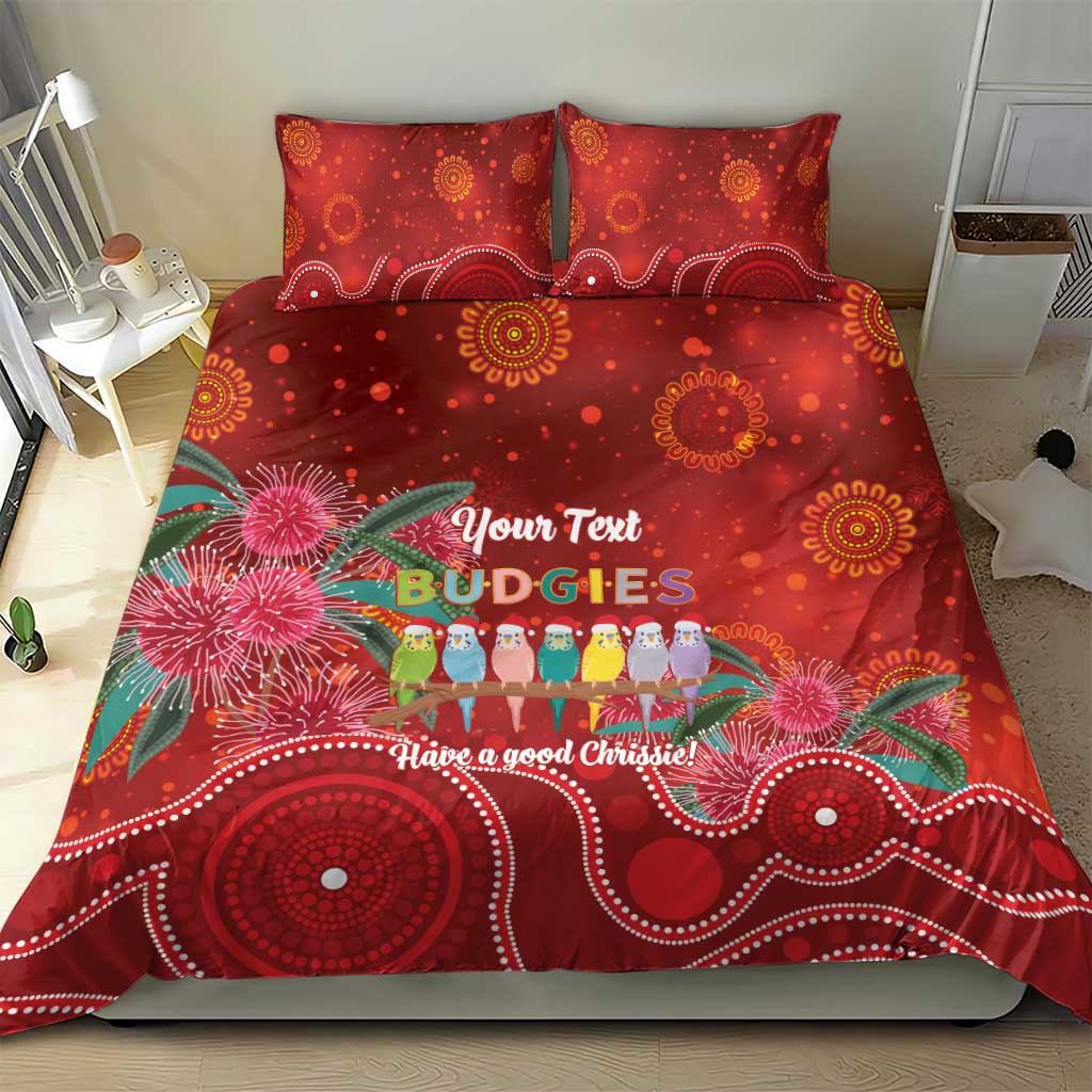 Australia Budgerigar Christmas Personalised Bedding Set Budgies Hakea Have A Good Chrissie - Aussie Hoodie