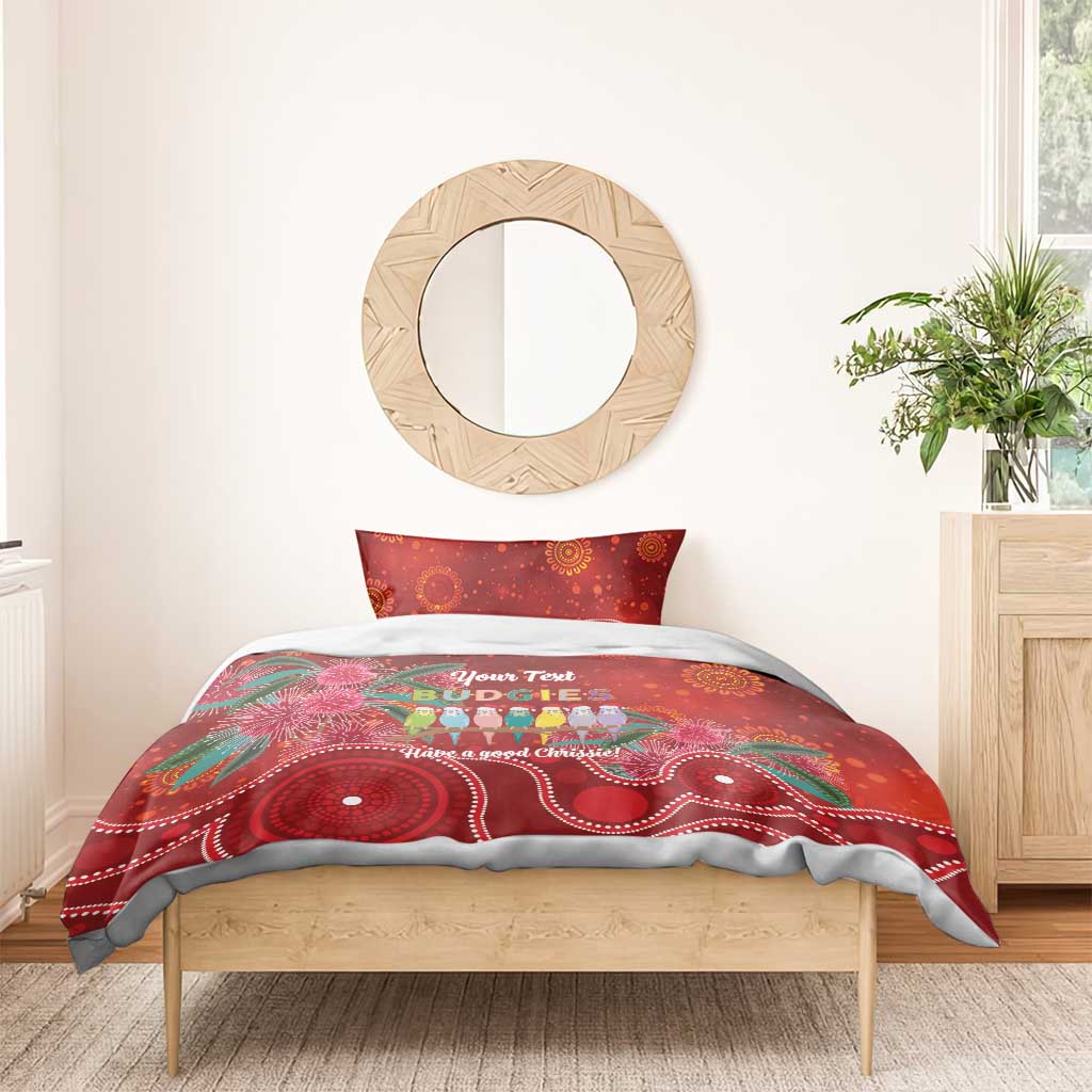 Australia Budgerigar Christmas Personalised Bedding Set Budgies Hakea Have A Good Chrissie - Aussie Hoodie