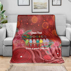 Australia Budgerigar Christmas Personalised Blanket Budgies Hakea Have A Good Chrissie - Aussie Hoodie