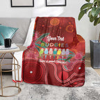 Australia Budgerigar Christmas Personalised Blanket Budgies Hakea Have A Good Chrissie - Aussie Hoodie