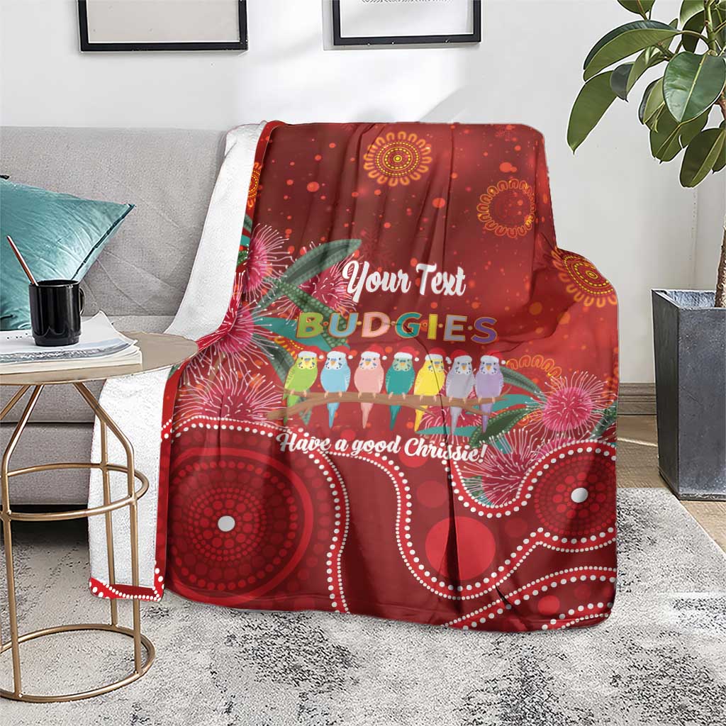 Australia Budgerigar Christmas Personalised Blanket Budgies Hakea Have A Good Chrissie - Aussie Hoodie