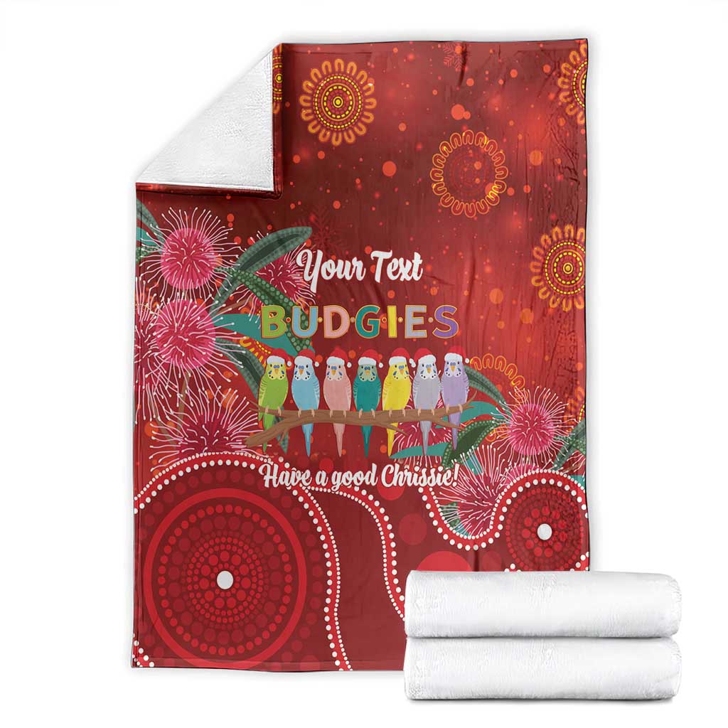 Australia Budgerigar Christmas Personalised Blanket Budgies Hakea Have A Good Chrissie - Aussie Hoodie