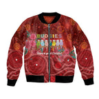 Australia Budgerigar Christmas Personalised Bomber Jacket Budgies Hakea Have A Good Chrissie - Aussie Hoodie