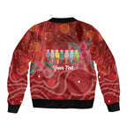 Australia Budgerigar Christmas Personalised Bomber Jacket Budgies Hakea Have A Good Chrissie - Aussie Hoodie