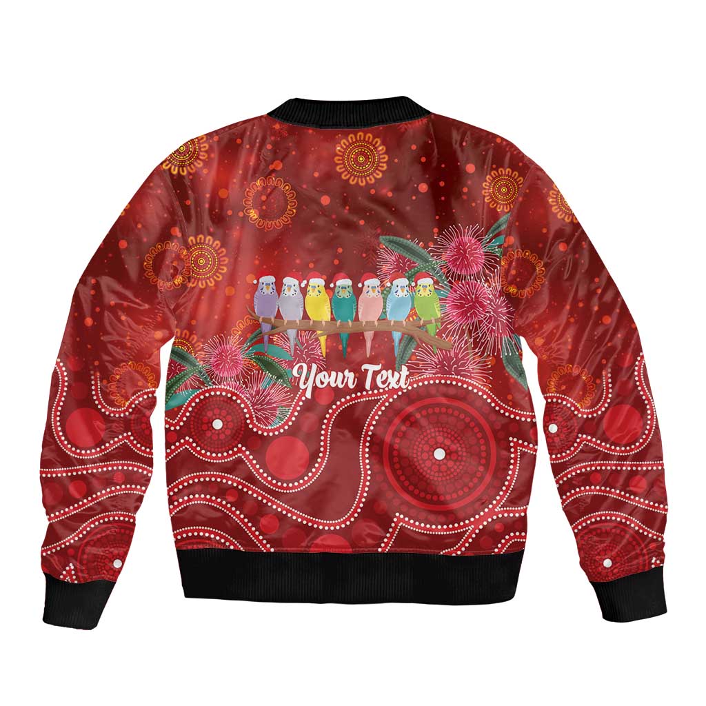 Australia Budgerigar Christmas Personalised Bomber Jacket Budgies Hakea Have A Good Chrissie - Aussie Hoodie