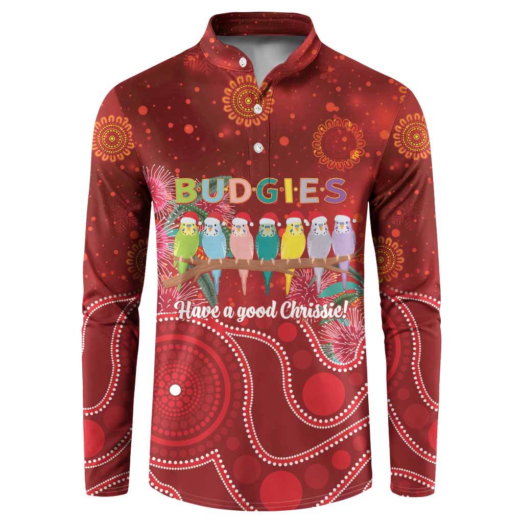 Australia Budgerigar Christmas Personalised Button Sweatshirt Budgies Hakea Have A Good Chrissie - Aussie Hoodie