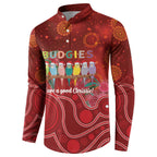 Australia Budgerigar Christmas Personalised Button Sweatshirt Budgies Hakea Have A Good Chrissie - Aussie Hoodie