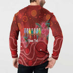 Australia Budgerigar Christmas Personalised Button Sweatshirt Budgies Hakea Have A Good Chrissie - Aussie Hoodie