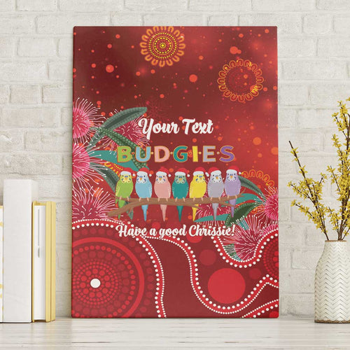 Australia Budgerigar Christmas Personalised Canvas Wall Art Budgies Hakea Have A Good Chrissie - Aussie Hoodie