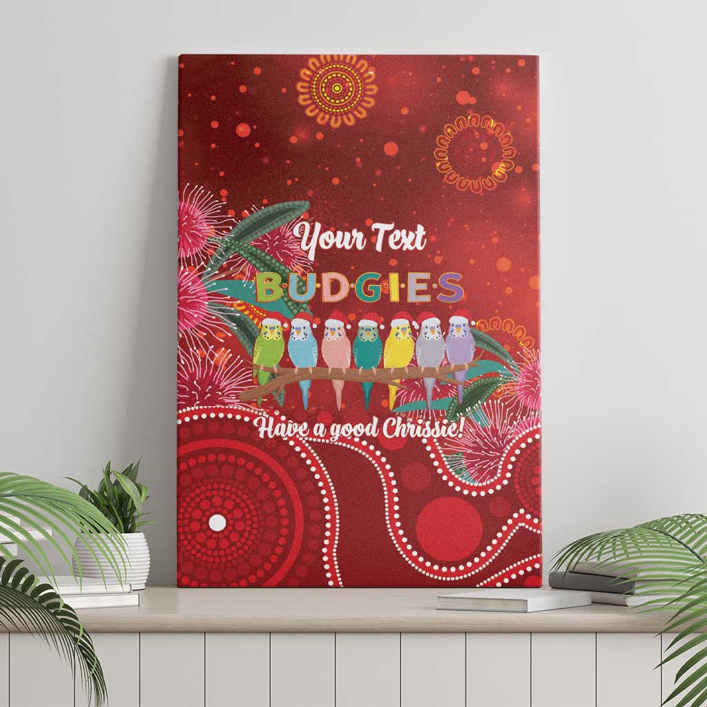 Australia Budgerigar Christmas Personalised Canvas Wall Art Budgies Hakea Have A Good Chrissie - Aussie Hoodie