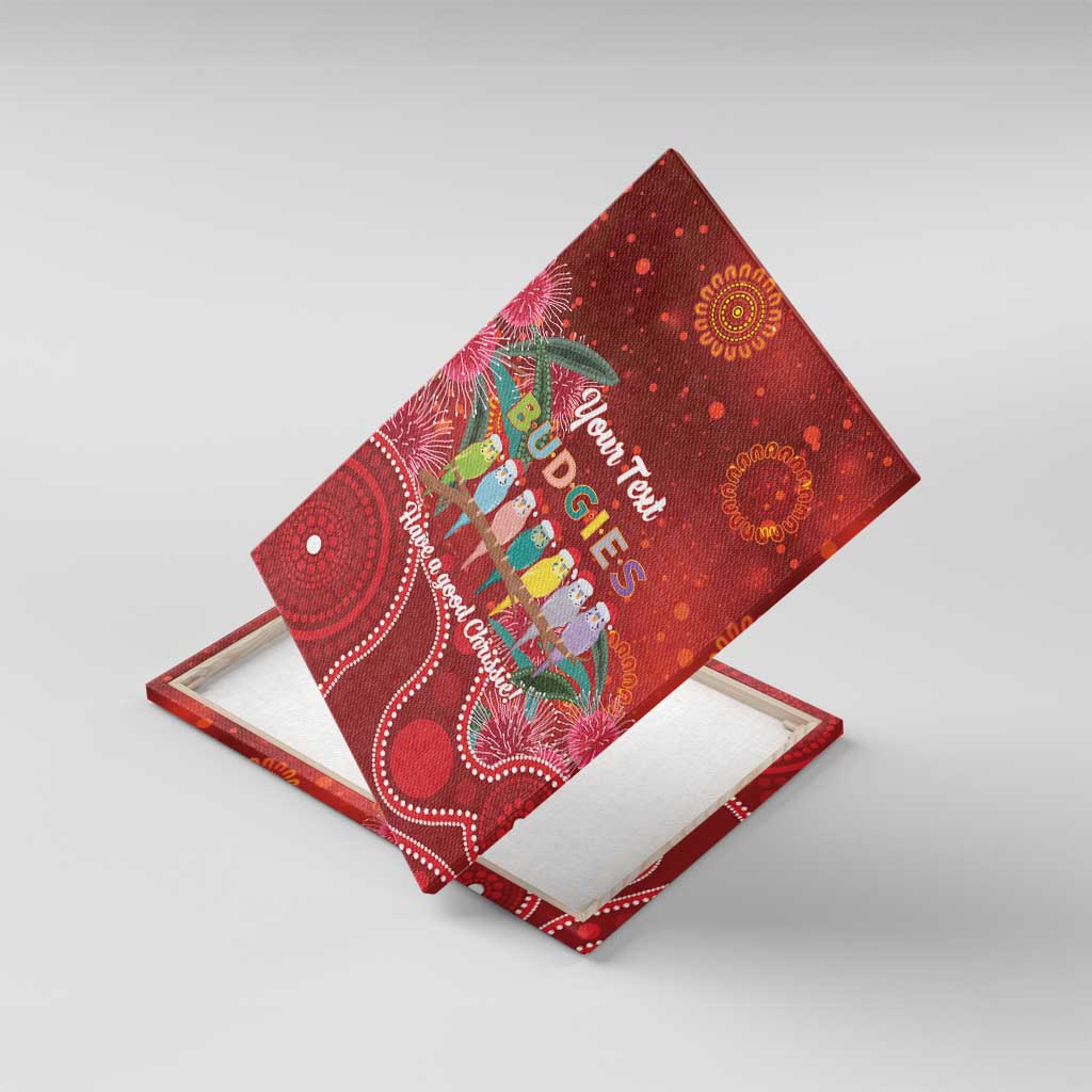 Australia Budgerigar Christmas Personalised Canvas Wall Art Budgies Hakea Have A Good Chrissie - Aussie Hoodie