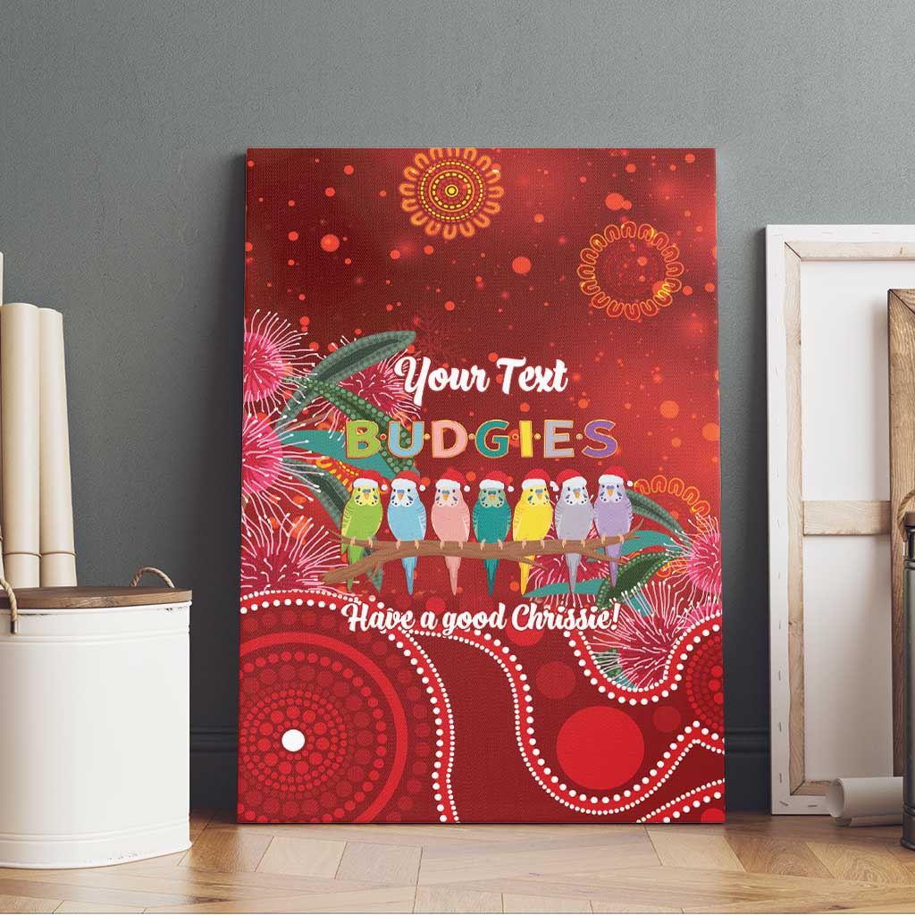 Australia Budgerigar Christmas Personalised Canvas Wall Art Budgies Hakea Have A Good Chrissie - Aussie Hoodie