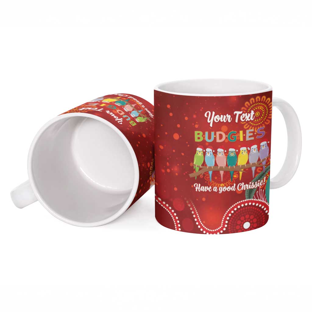 Australia Budgerigar Christmas Personalised Ceramic Mug Budgies Hakea Have A Good Chrissie - Aussie Hoodie