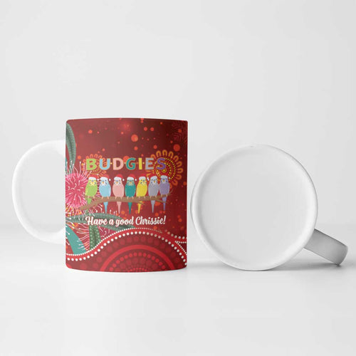 Australia Budgerigar Christmas Personalised Ceramic Mug Budgies Hakea Have A Good Chrissie - Aussie Hoodie