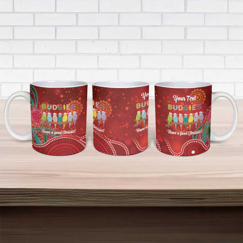 Australia Budgerigar Christmas Personalised Ceramic Mug Budgies Hakea Have A Good Chrissie - Aussie Hoodie