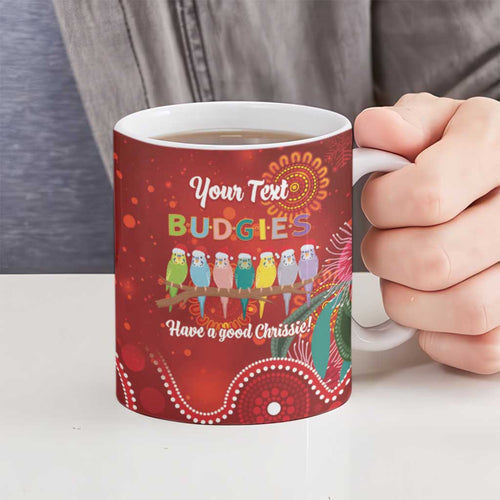 Australia Budgerigar Christmas Personalised Ceramic Mug Budgies Hakea Have A Good Chrissie - Aussie Hoodie