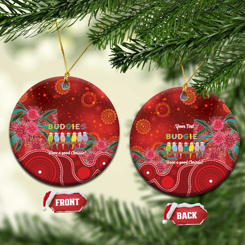 Australia Budgerigar Christmas Personalised Ceramic Ornament Budgies Hakea Have A Good Chrissie - Aussie Hoodie