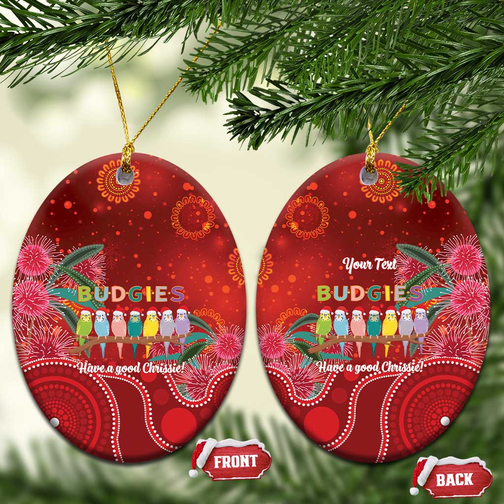Australia Budgerigar Christmas Personalised Ceramic Ornament Budgies Hakea Have A Good Chrissie - Aussie Hoodie