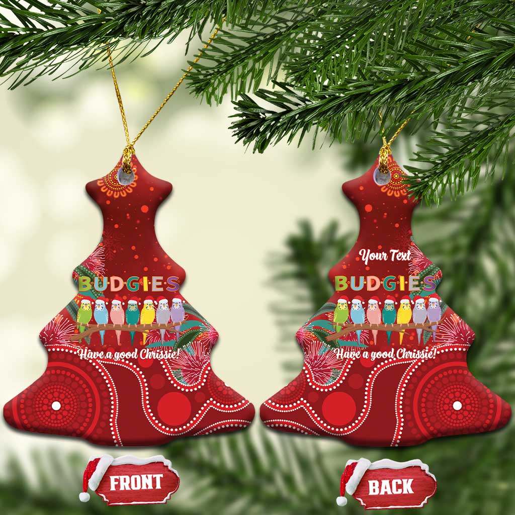 Australia Budgerigar Christmas Personalised Ceramic Ornament Budgies Hakea Have A Good Chrissie - Aussie Hoodie