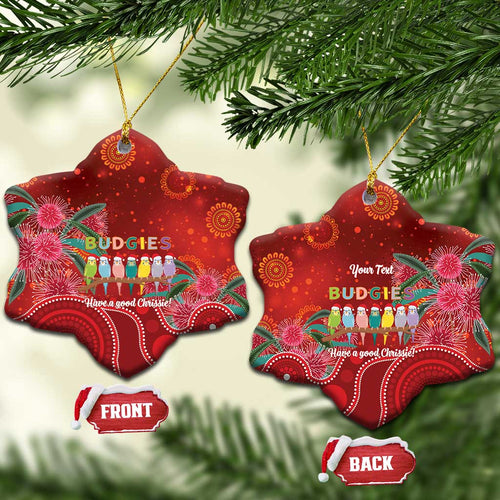 Australia Budgerigar Christmas Personalised Ceramic Ornament Budgies Hakea Have A Good Chrissie - Aussie Hoodie