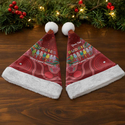 Australia Budgerigar Christmas Personalised Christmas Santa Hat Budgies Hakea Have A Good Chrissie - Aussie Hoodie