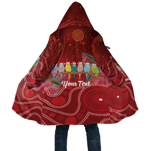 Australia Budgerigar Christmas Personalised Cloak Budgies Hakea Have A Good Chrissie - Aussie Hoodie