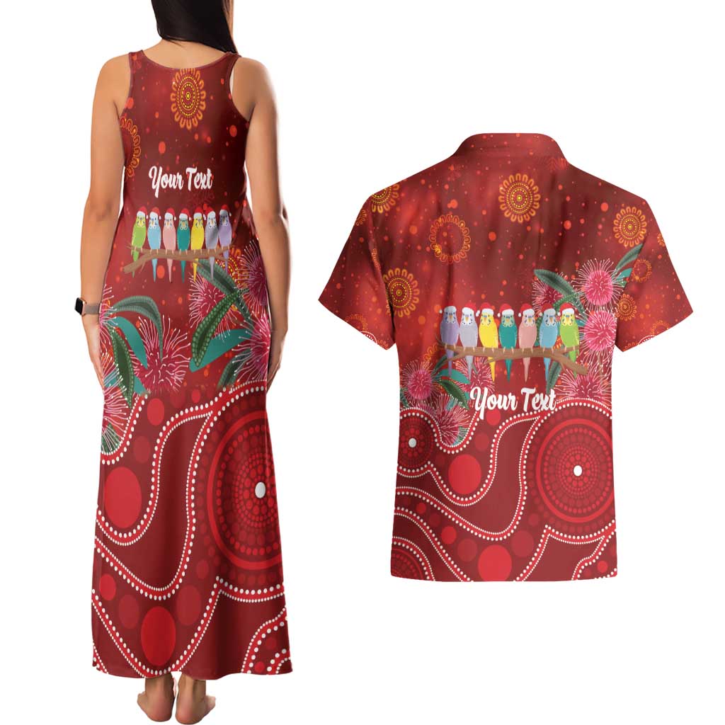 Australia Budgerigar Christmas Personalised Couples Matching Tank Maxi Dress and Hawaiian Shirt Budgies Hakea Have A Good Chrissie - Aussie Hoodie