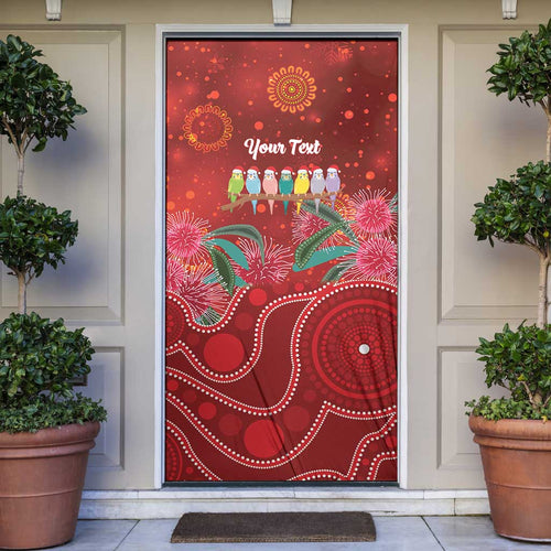 Australia Budgerigar Christmas Personalised Door Cover Budgies Hakea Have A Good Chrissie - Aussie Hoodie