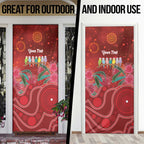 Australia Budgerigar Christmas Personalised Door Cover Budgies Hakea Have A Good Chrissie - Aussie Hoodie