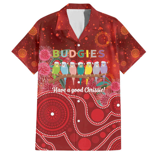 Australia Budgerigar Christmas Personalised Family Matching Long Sleeve Bodycon Dress and Hawaiian Shirt Budgies Hakea Have A Good Chrissie - Aussie Hoodie