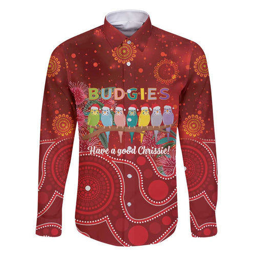Australia Budgerigar Christmas Personalised Family Matching Long Sleeve Bodycon Dress and Hawaiian Shirt Budgies Hakea Have A Good Chrissie - Aussie Hoodie