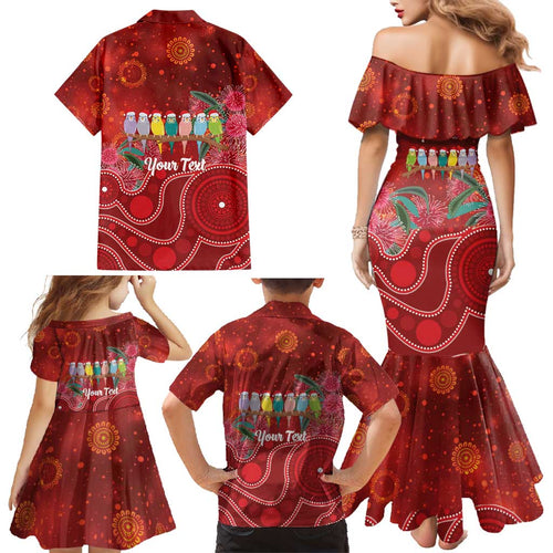 Australia Budgerigar Christmas Personalised Family Matching Mermaid Dress and Hawaiian Shirt Budgies Hakea Have A Good Chrissie - Aussie Hoodie