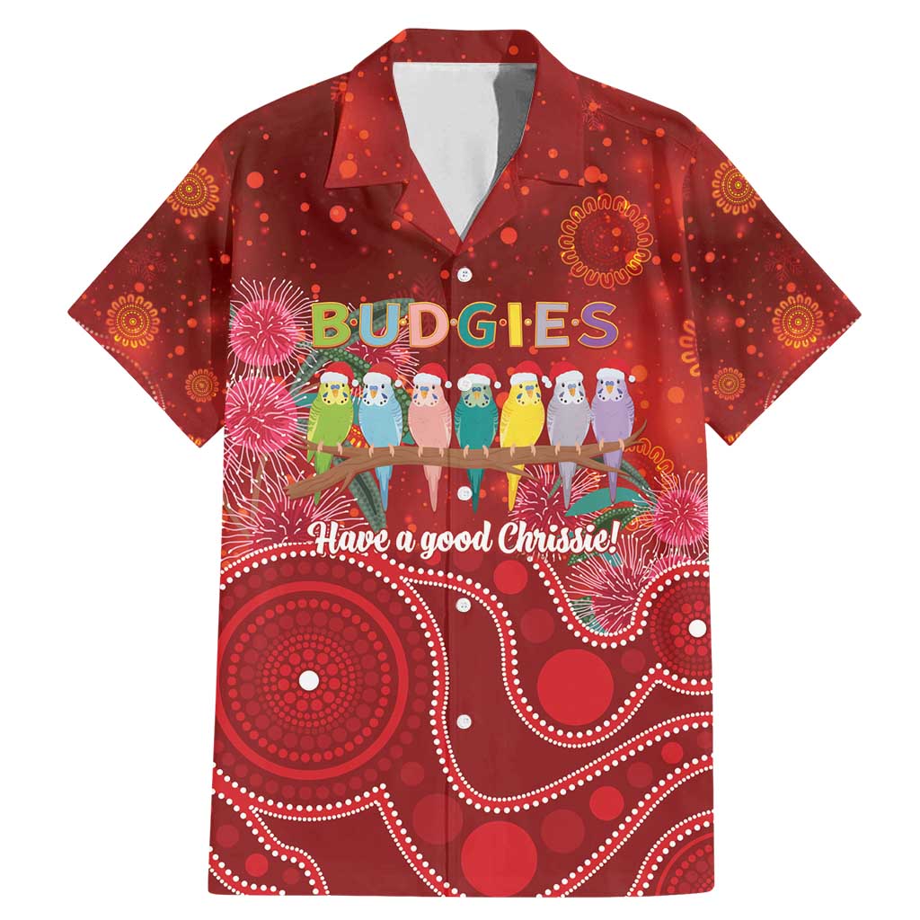 Australia Budgerigar Christmas Personalised Family Matching Mermaid Dress and Hawaiian Shirt Budgies Hakea Have A Good Chrissie - Aussie Hoodie