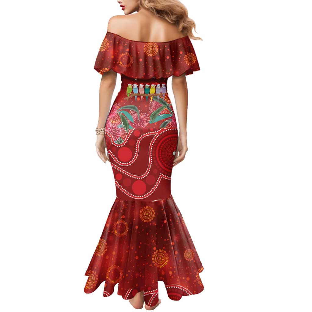 Australia Budgerigar Christmas Personalised Family Matching Mermaid Dress and Hawaiian Shirt Budgies Hakea Have A Good Chrissie - Aussie Hoodie